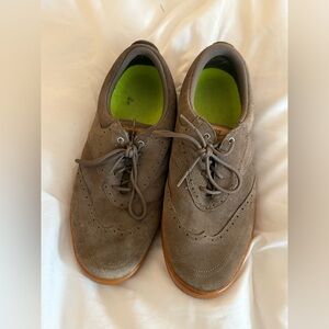 Nike Lunarlon Wingtip Suede Spikeless Golf Shoes